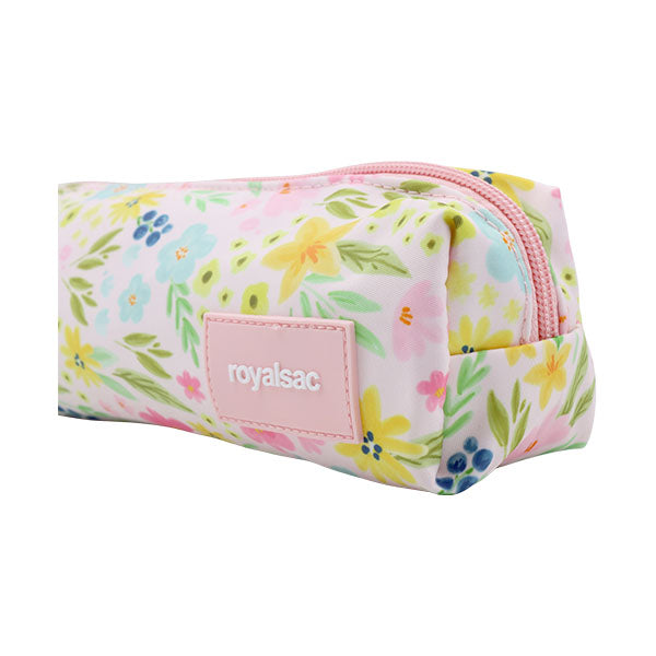 Cartuchera flores rosada