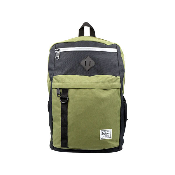 Salveque 2 bolsillos frontales negro/verde