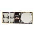 Set 4 tazas y platos para café