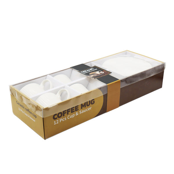 Set 4 tazas y platos para café