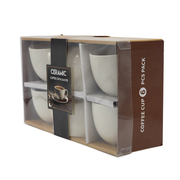 Set 6 tazas para café 250 ml