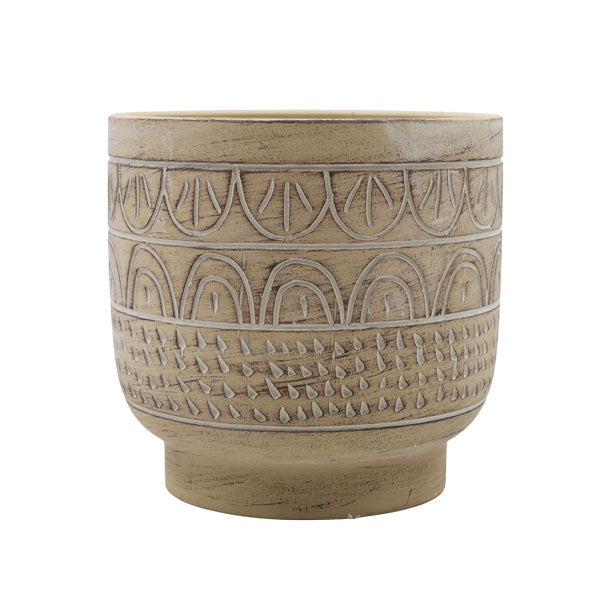 Maceta decorativa cemento