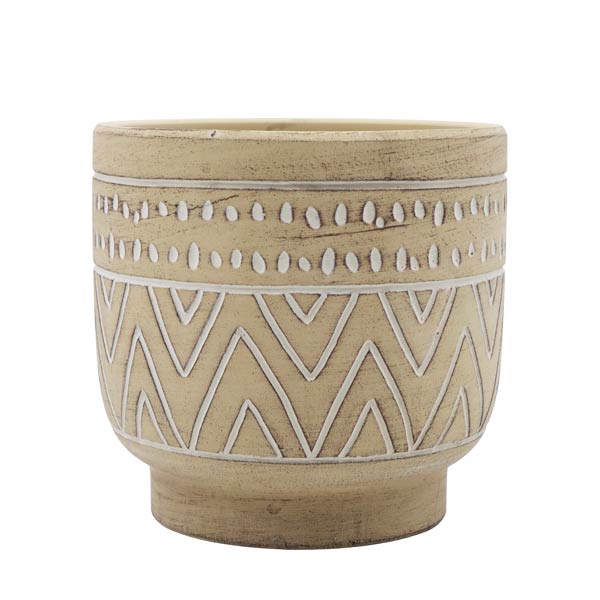 Maceta decorativa cemento