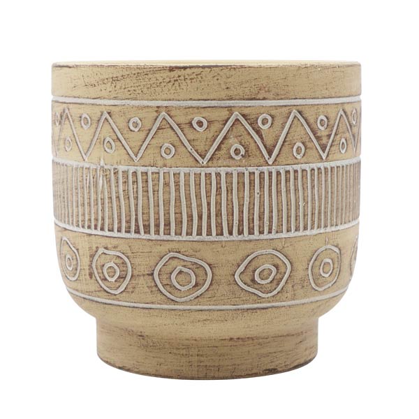 Maceta decorativa cemento