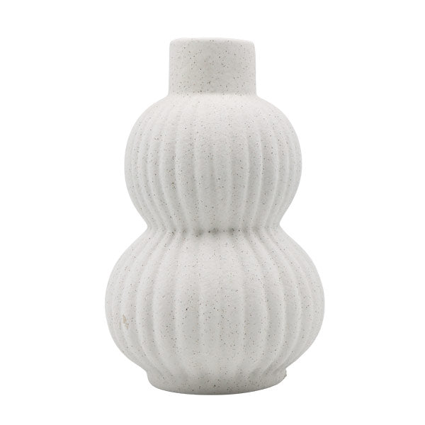 Florero decorativo blanco