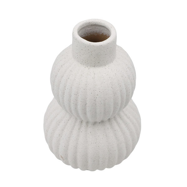 Florero decorativo blanco