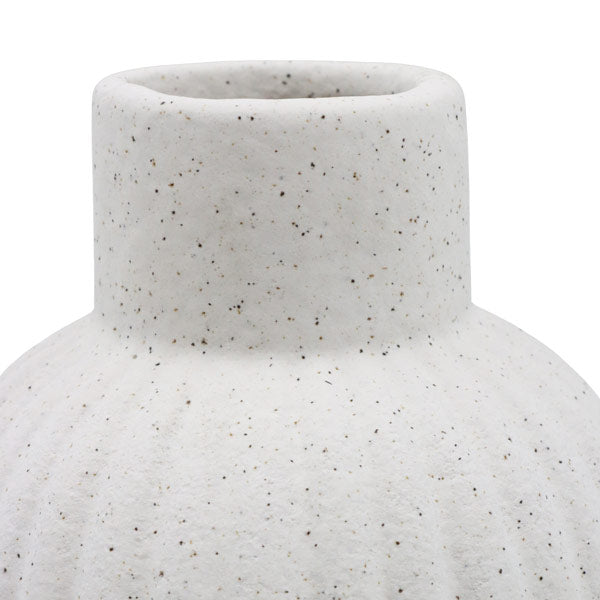 Florero decorativo blanco