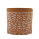 Maceta decorativa de arcilla