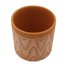 Maceta decorativa de arcilla