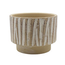 Maceta decorativa de arcilla