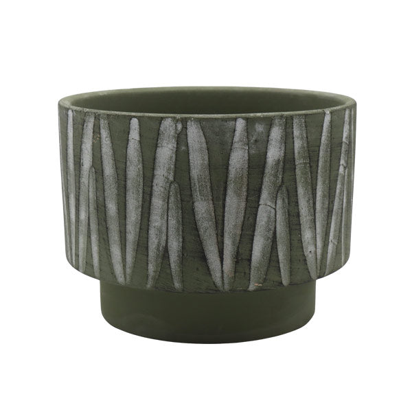 Maceta decorativa de arcilla