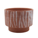 Maceta decorativa de arcilla