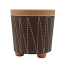 Maceta decorativa de arcilla