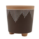 Maceta decorativa de arcilla