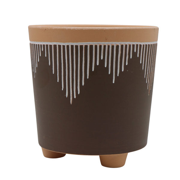Maceta decorativa de arcilla