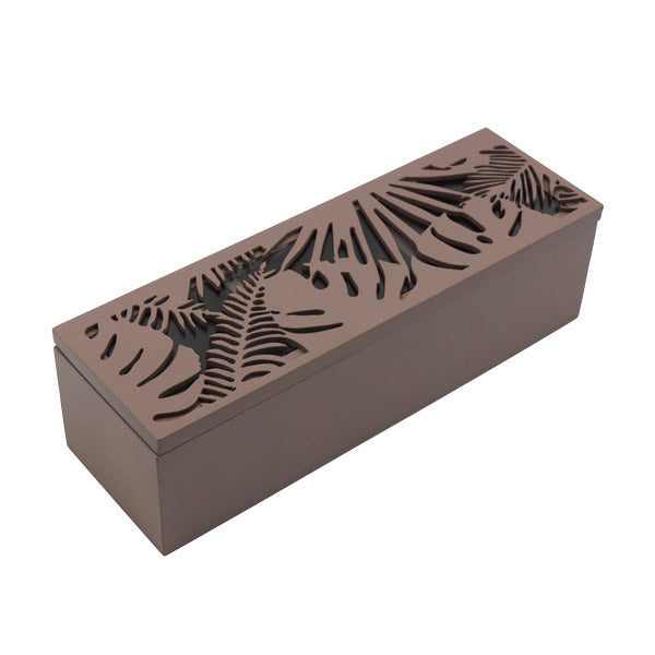 Caja para té 3 divisiones café