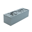 Caja para té 3 divisiones verde