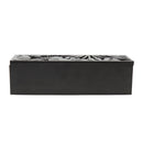 Caja para té 3 divisiones negro