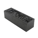 Caja para té 3 divisiones negro