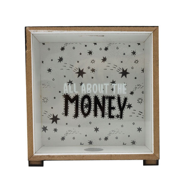 Caja decorativa alcancía negro