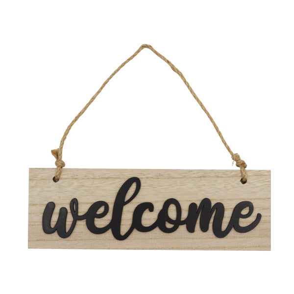 Letrero decorativo welcome
