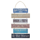 Letrero decorativo para baño