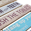 Letrero decorativo para baño