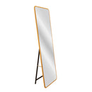 Espejo de pie dorado