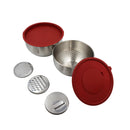 Set 2 tazones acero inox