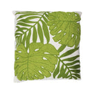 Cojín decorativo hojas verdes