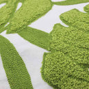 Cojín decorativo hojas verdes