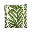 Cojín decorativo hojas verdes