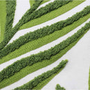 Cojín decorativo hojas verdes