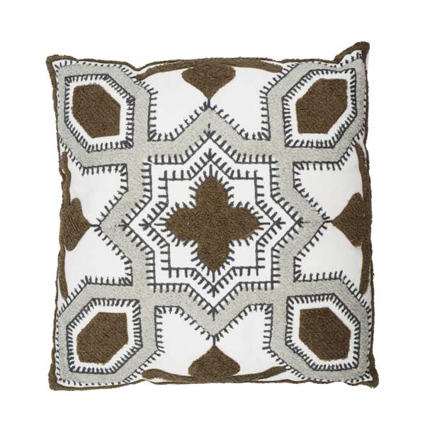 Cojín decorativo gris