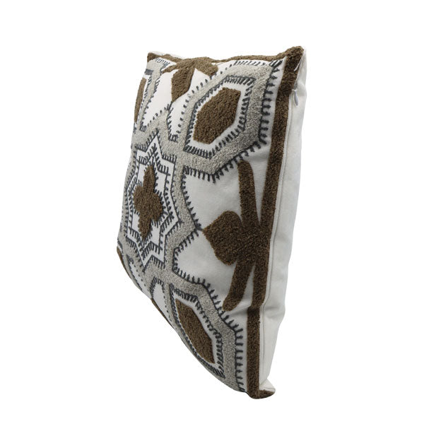 Cojín decorativo gris