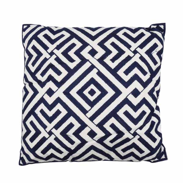 Cojín decorativo azul