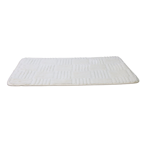Alfombra para baño blanca