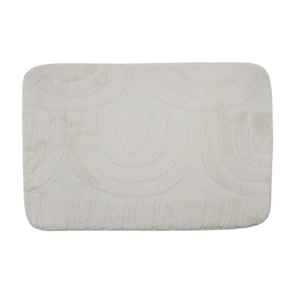 Alfombra para baño marfil