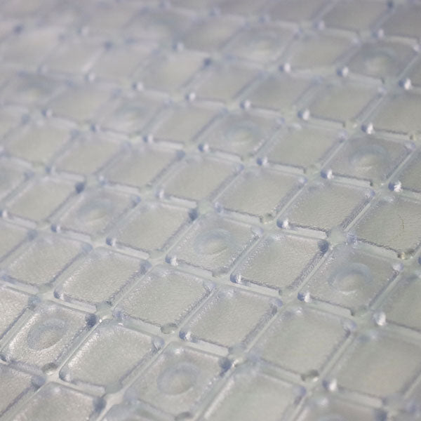 Alfombra para baño transparente