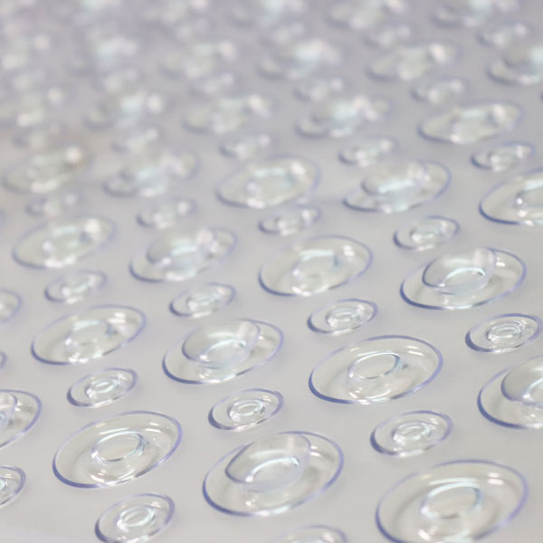 Alfombra para baño transparente