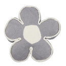 Cojín flor gris