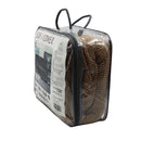 Cobertor para sofá 3 plazas café