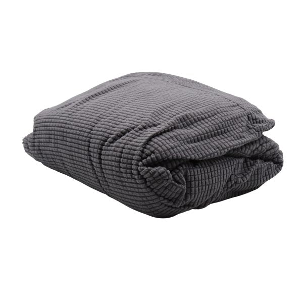 Cobertor para sofá 2 plazas gris