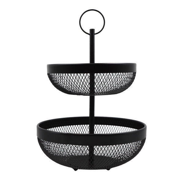 Frutero 2 niveles negro