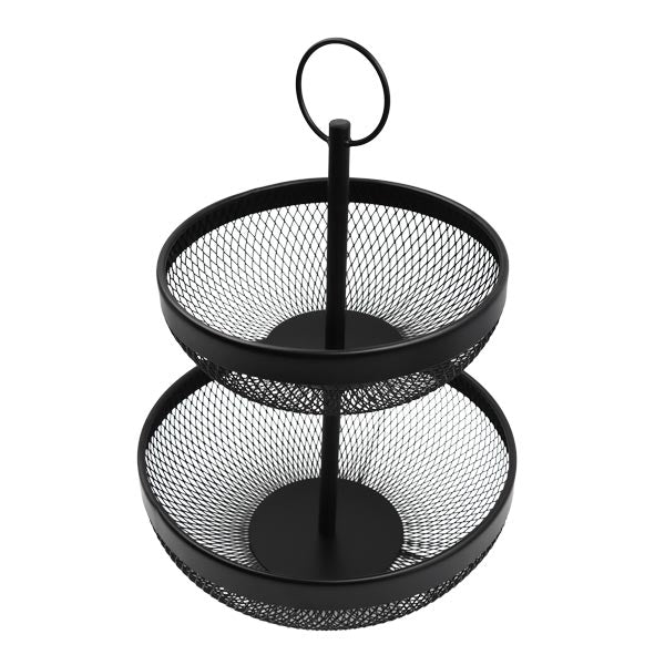 Frutero 2 niveles negro