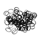 Set 130 ligas negras para cabello - Boga Accessories