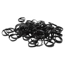 Set 130 ligas negras para cabello - Boga Accessories