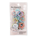 Set 40 colitas colores para cabello - Boga Accessories