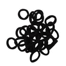 Set 30 colitas negras para cabello - Boga Accessories