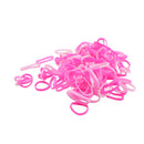 Set 130 ligas rosa para cabello - Boga Accessories